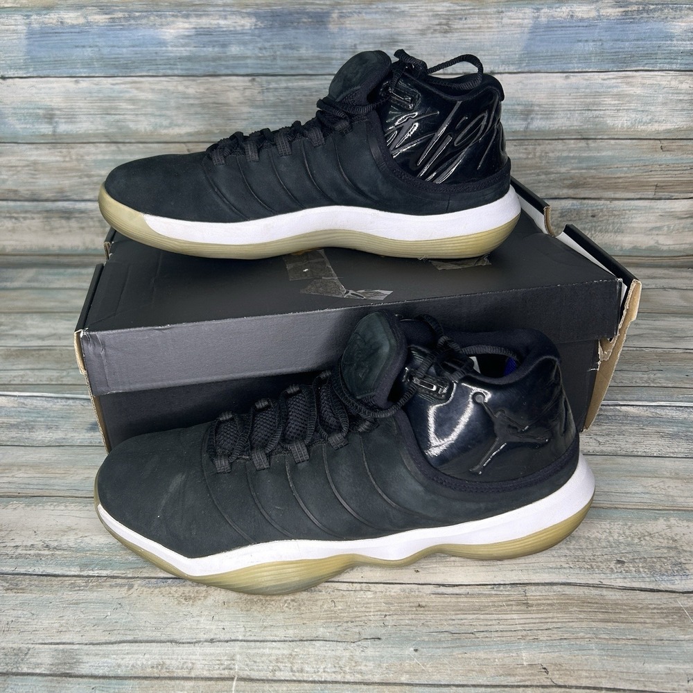 Nike Mens Air Jordan Superfly 2017 Sneakers Leather Size US 11 Black - Picture 1 of 15